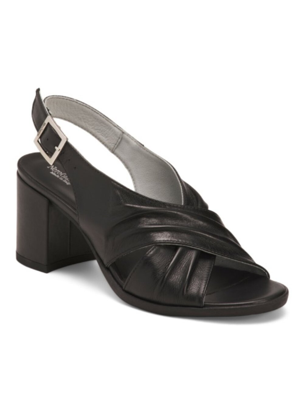 NEROGIARDINI Made In Italy Leather Heeled Sandals